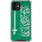 Saudi Arabia Flag Distressed iPhone 12 Clear Case
